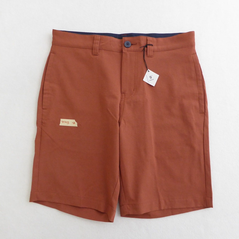 Travis Mathew Step Dance Golf Shorts Mens 30 Rustic Orange Polyester Performance